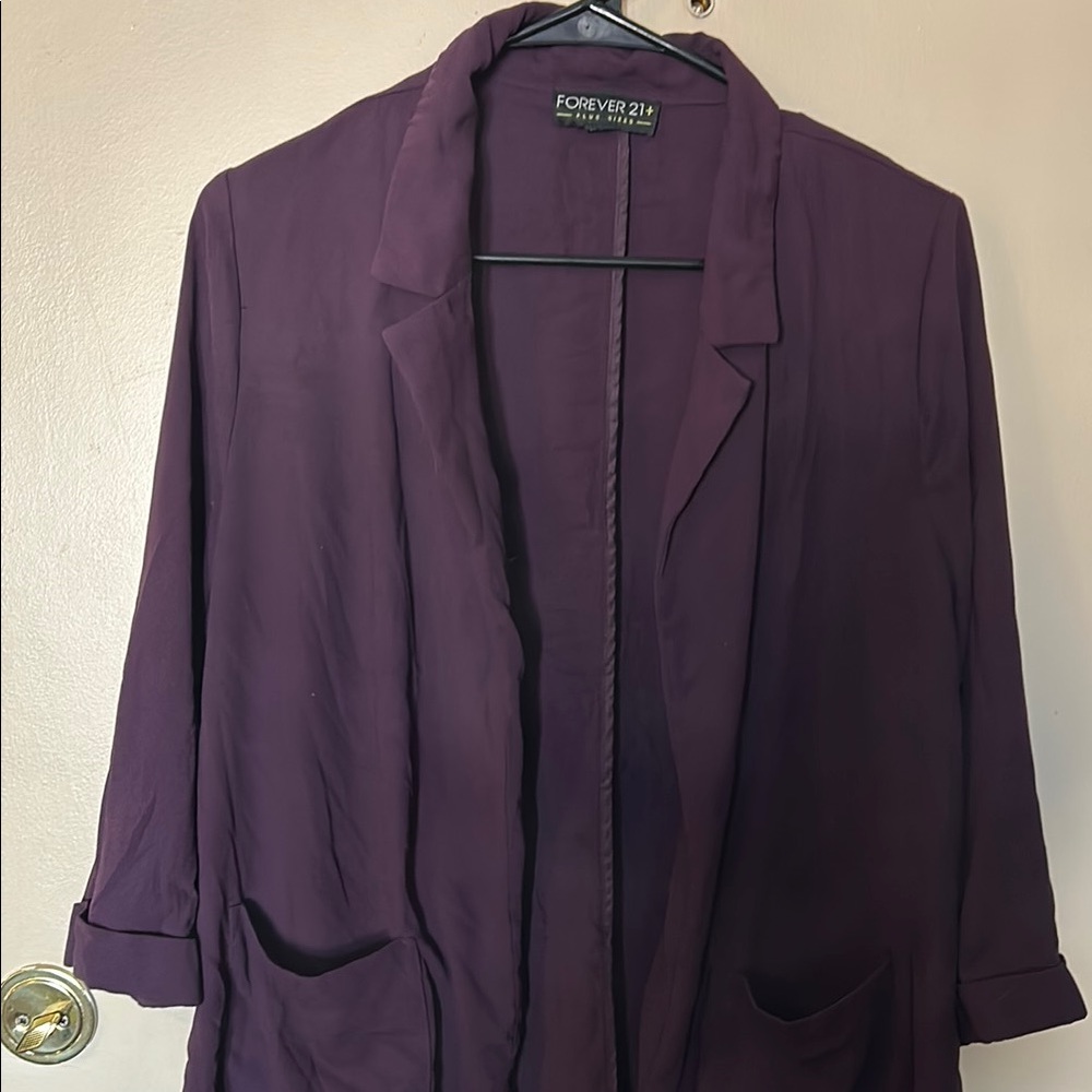 Forever 21 Women's Purple Blazer